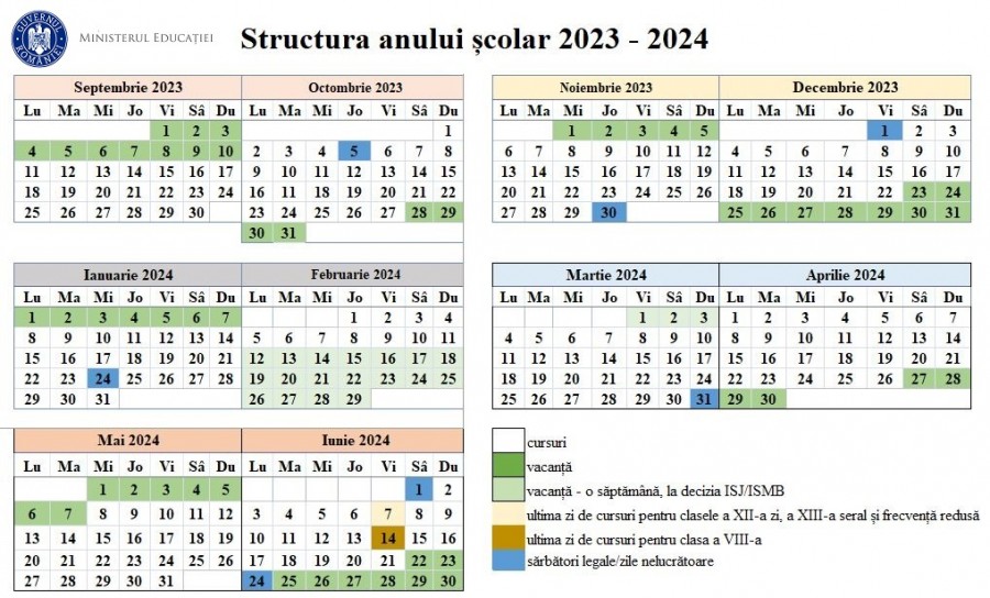 A 2023/2024es tanév rendje
