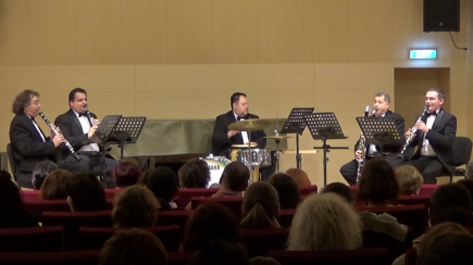 A brassói Academic Clarinet Quintet koncertje