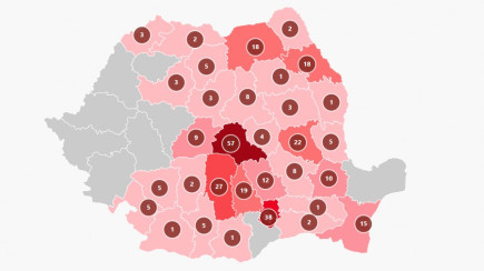 Hargita megyében 8 új esetet regisztráltak az elmúlt 24 órában