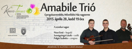 Amabile Trió – komolyzenei koncert