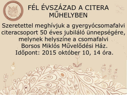 Fél évszázad a citera műhelyben