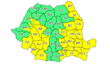 Zivatarokra figyelmeztető sárga riasztást adtak ki 27 megyére és a fővárosra