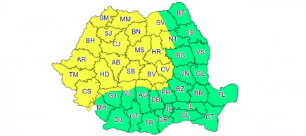 Sárga jelzésű figyelmeztetés az ország 24 megyéjében