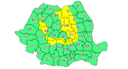 Elsőfokú havazási riasztás az ország hegyvidékein