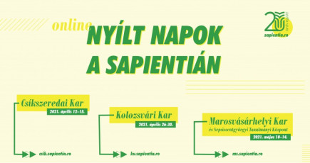 Online Nyílt Napokat szervez a Sapientia