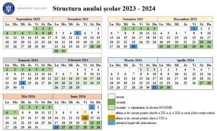 A 2023/2024-es tanév rendje