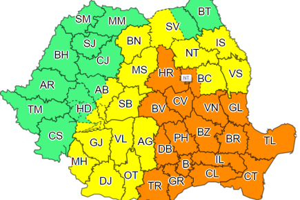 Narancssárga riasztás a várható viharok miatt