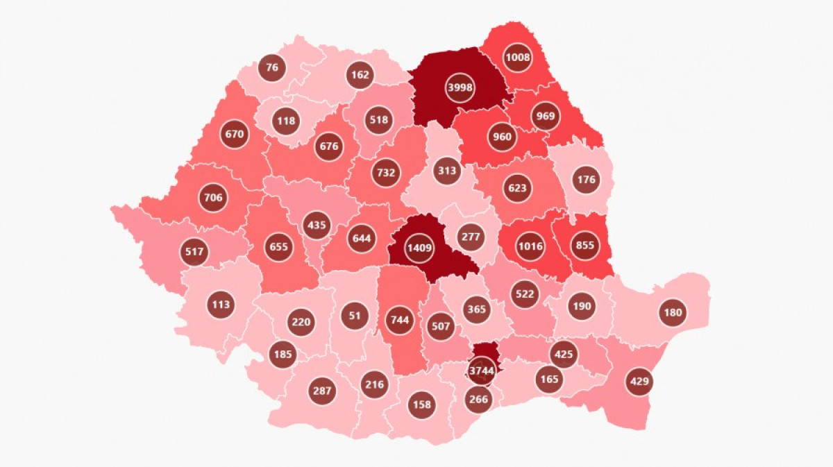 Hargita megyében 4 új esetet regisztráltak az elmúlt 24 órában