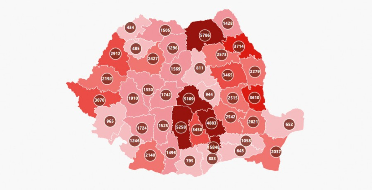 Hargita megyében 4 új esetet jelentettek az elmúlt 24 órában