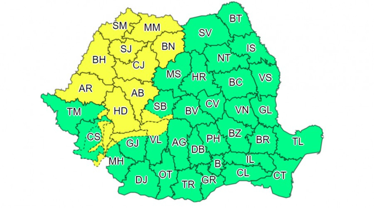 Elsőfokú viharriasztás az ország 15 megyéjére