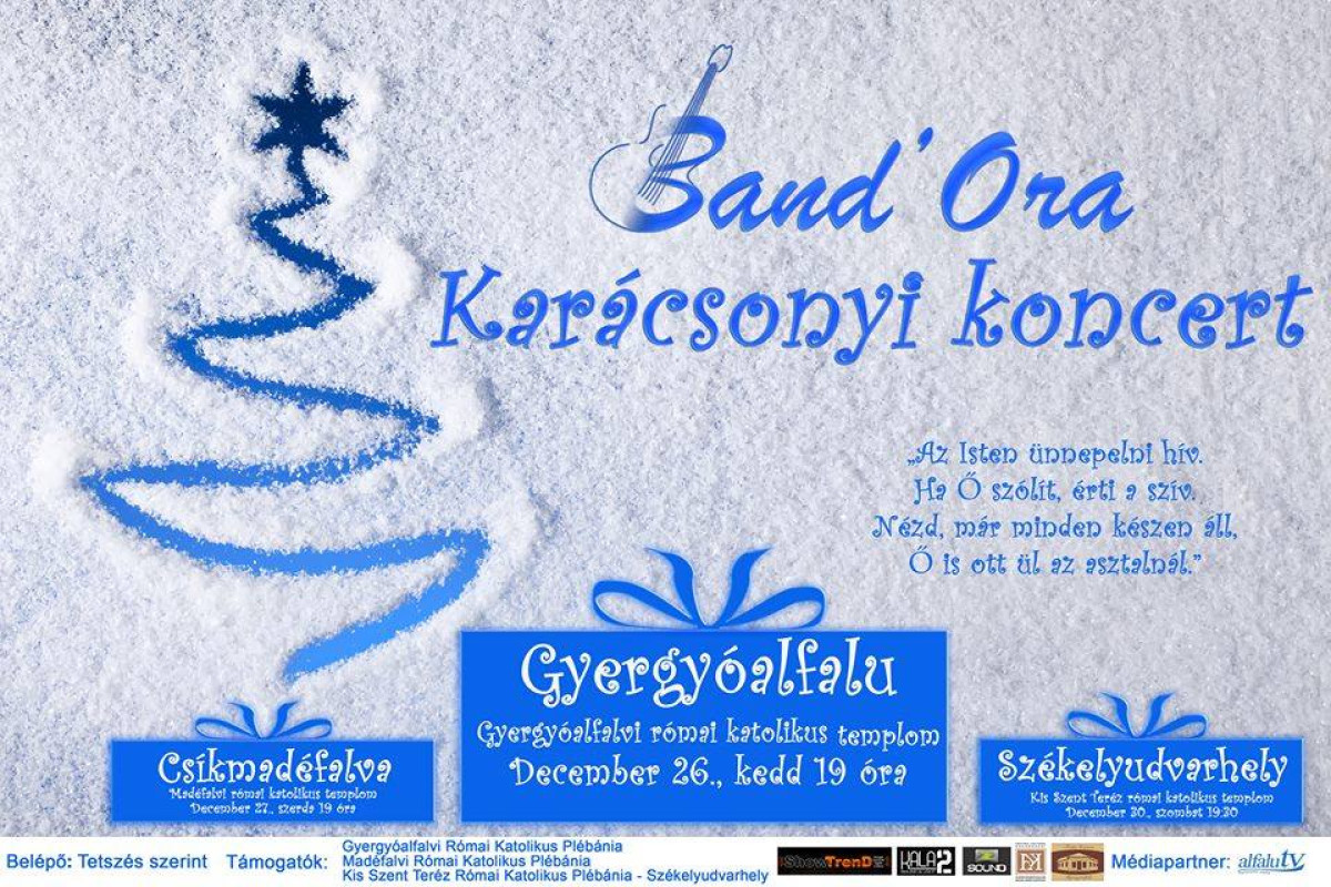 Band’ Ora karácsonyi koncert Gyergyóalfaluban