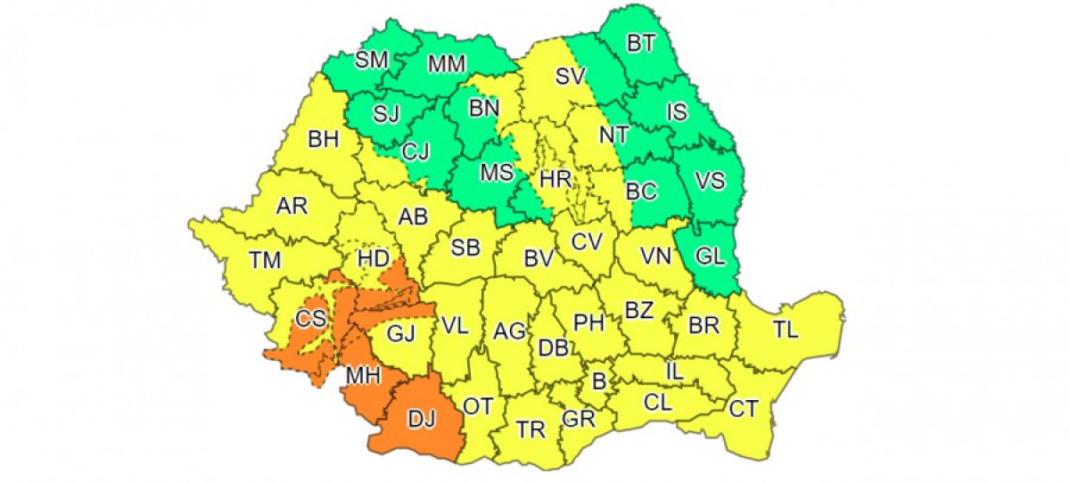 Az ország több mint háromnegyed része sárga riasztás alatt