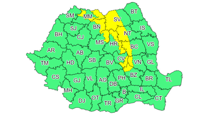 Viharos erejű szél több erdélyi megye hegyvidékén