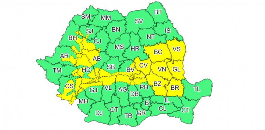 Esőre, havazásra, erős szélre figyelmeztetnek a meteorológusok