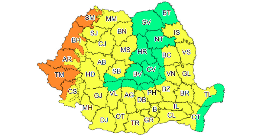 Az ország szinte egész területén kitart a kánikula szerdán és csütörtökön