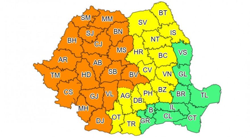 Viharos időjárás várható szombatig az ország legnagyobb részében