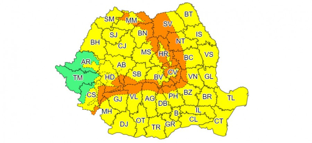 Másodfokú szélriasztás 21 megye hegyvidékére