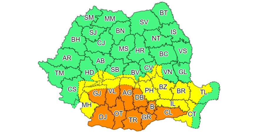 Kiadós esőzések várhatók az ország megyéinek több mint felében