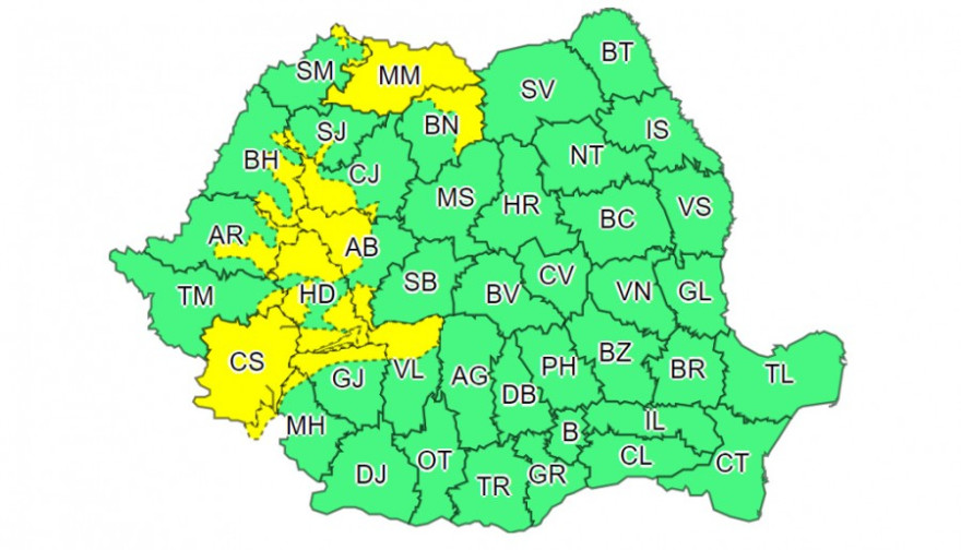 Kiadós esőzésekre kell felkészülni az ország 14 megyéjében