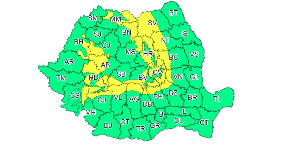 Sárga riasztást adtak ki az erős szél miatt 17 megyére