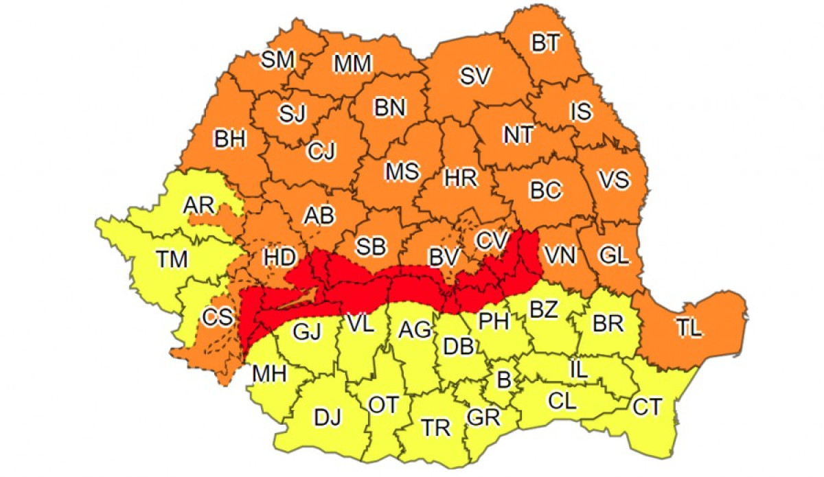 Első- és másodfokú szélriadó vasárnap és hétfőn 27 megyében