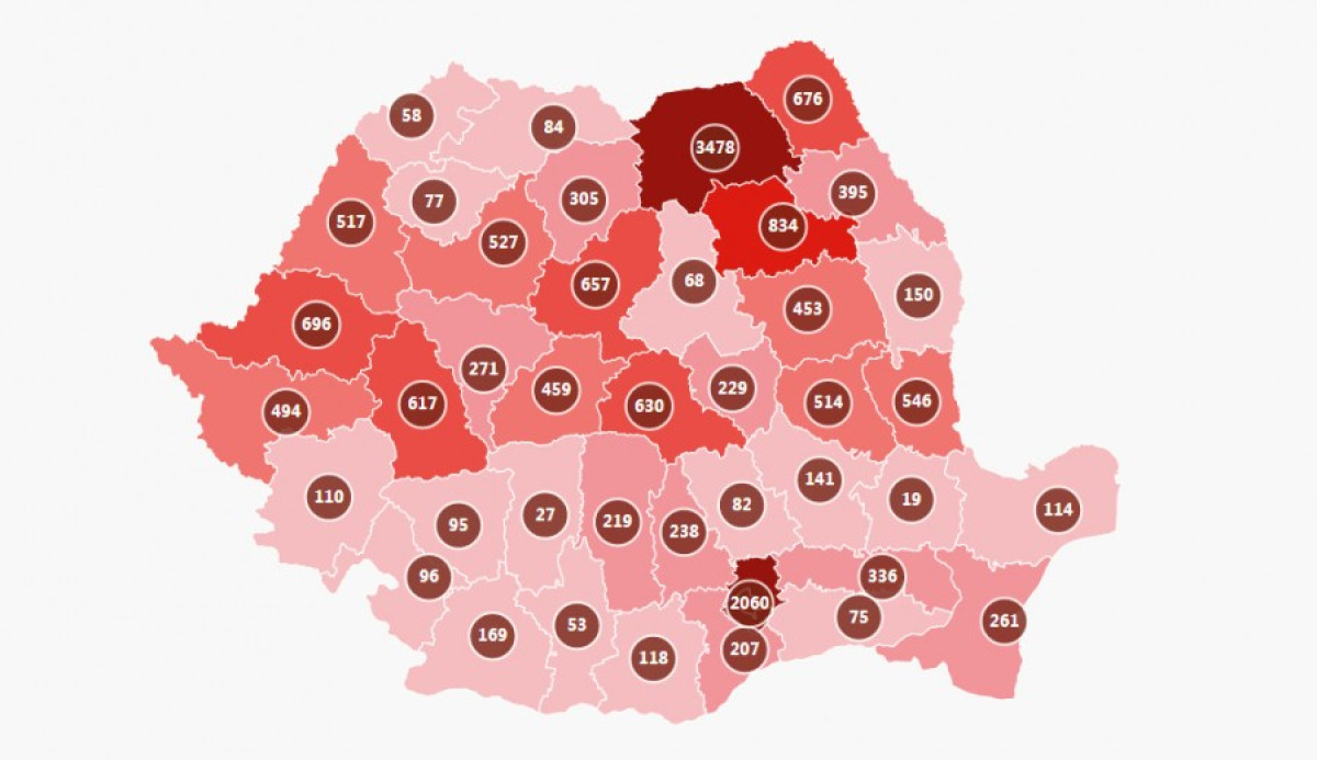 Hargita megyében 68-ra nőtt az eddig koronavírussal fertőzöttek száma