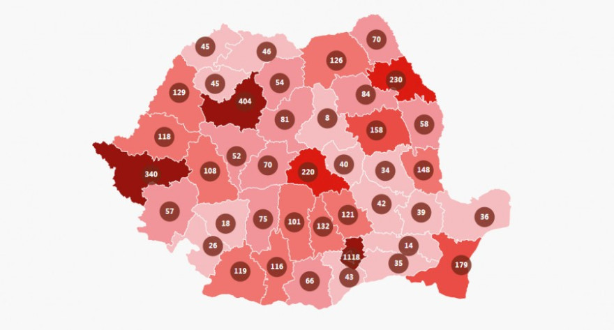 Hargita megyében 4 új esetet igazoltak az elmúlt 24 órában