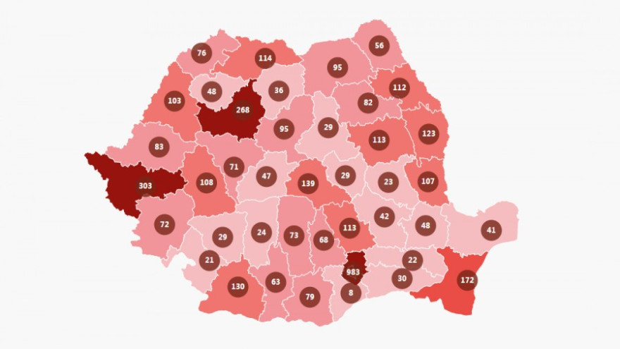 Hargita megyében 6 új esetet igazoltak az elmúlt 24 órában