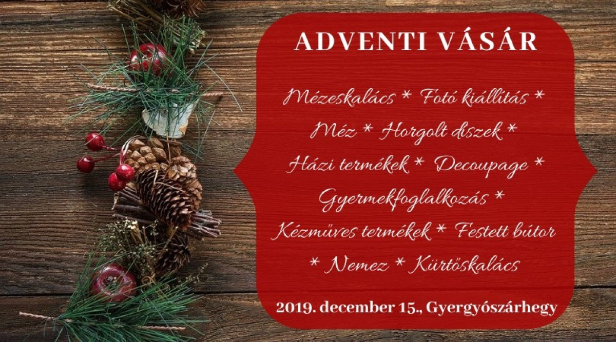 Adventi kézműves kiállítás és vásár Gyergyószárhegyen